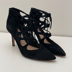 Vince Camuto Suede Black Heels